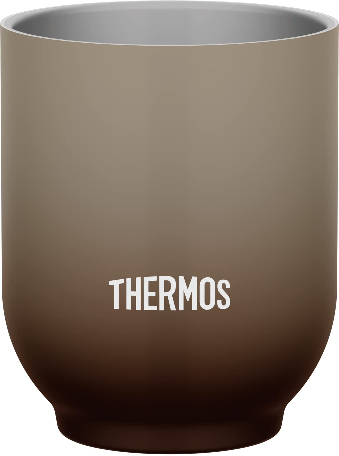 Thermos Brand 240ml Brown Vacuum Insulated Teacup Model JDT-240 BW
