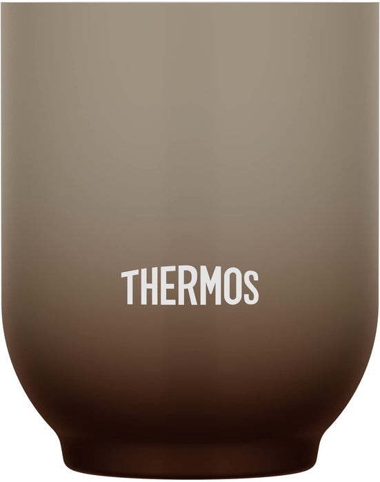 Thermos Brand 240ml Brown Vacuum Insulated Teacup Model JDT-240 BW