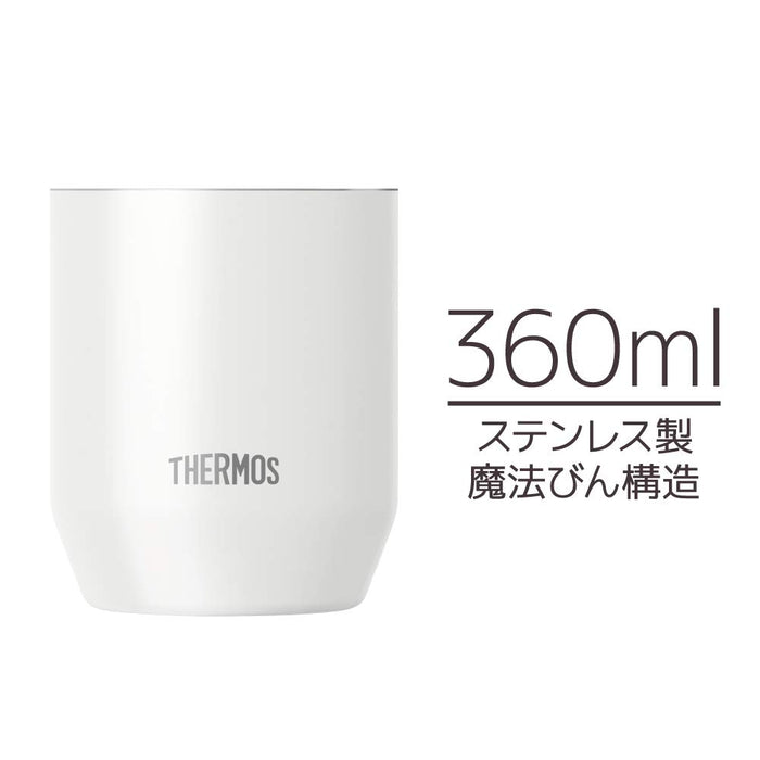 Thermos Jdh-360C Wh Vacuum Insulated 360ml White Cup