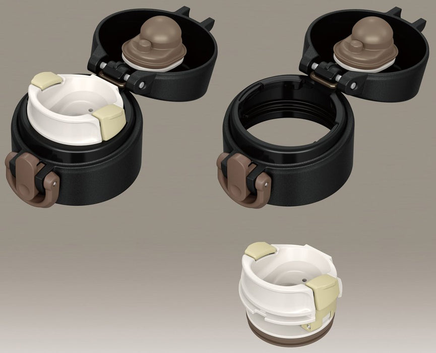 Thermos 0.3L Matte Black Mobile Mug - Vacuum Insulated One-Touch Open JNI-301 MTBK