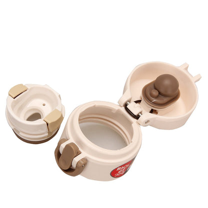 Thermos 0.3L Silver Vacuum Insulated Mobile Mug - One Touch Open Type