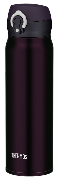 Thermos 0.6L Deep Purple Vacuum-Insulated Mobile Mug - One-Touch Open Type