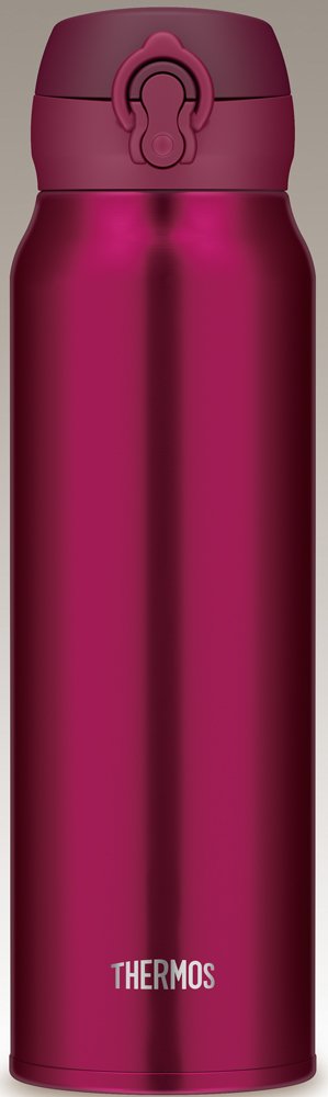 Thermos 0.75L Ruby Red Vacuum Insulated Mobile Mug - One-Touch Open Type