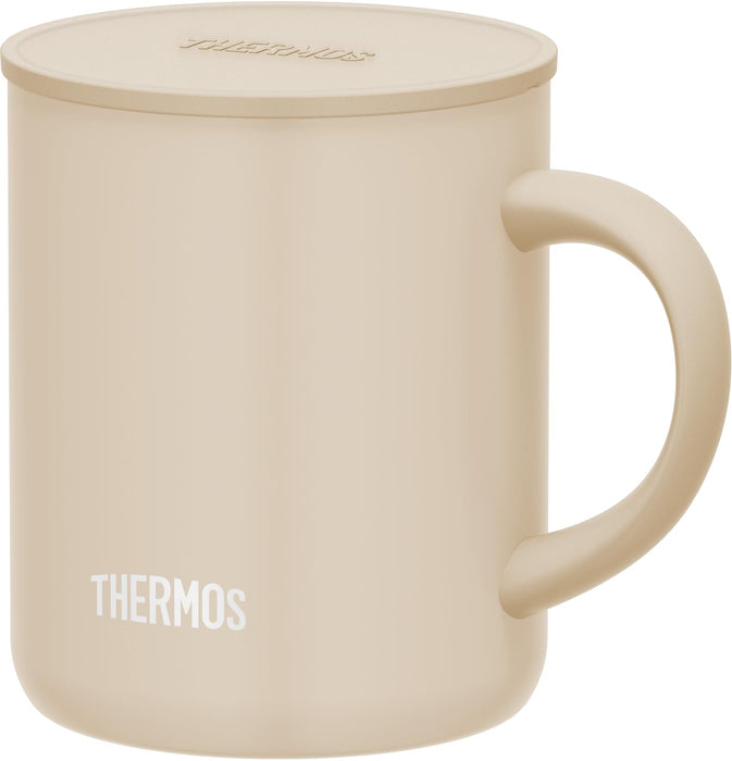 Thermos 350ml Beige Vacuum Insulated Mug Model Jdg-352C