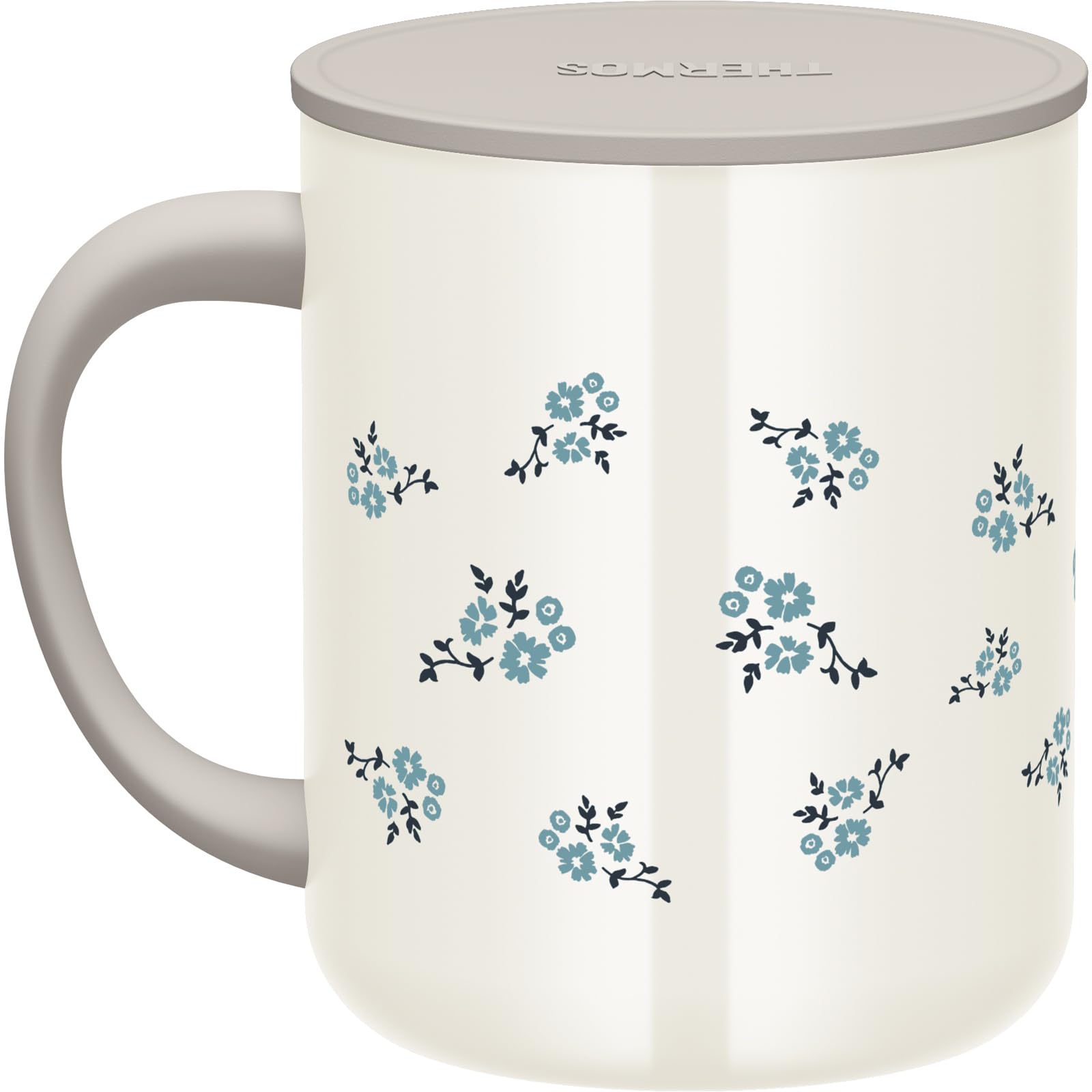 Thermos Blue Flower 450ml Vacuum Insulated Mug Jdg-452Ltd B-Fl