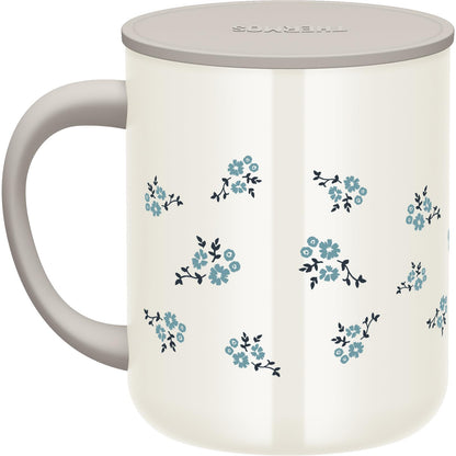Thermos Blue Flower 450ml Vacuum Insulated Mug Jdg-452Ltd B-Fl