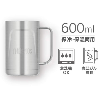 Thermos Stainless Steel 600Ml Vacuum Insulated Mug 2 Pack Jdk-600 S2