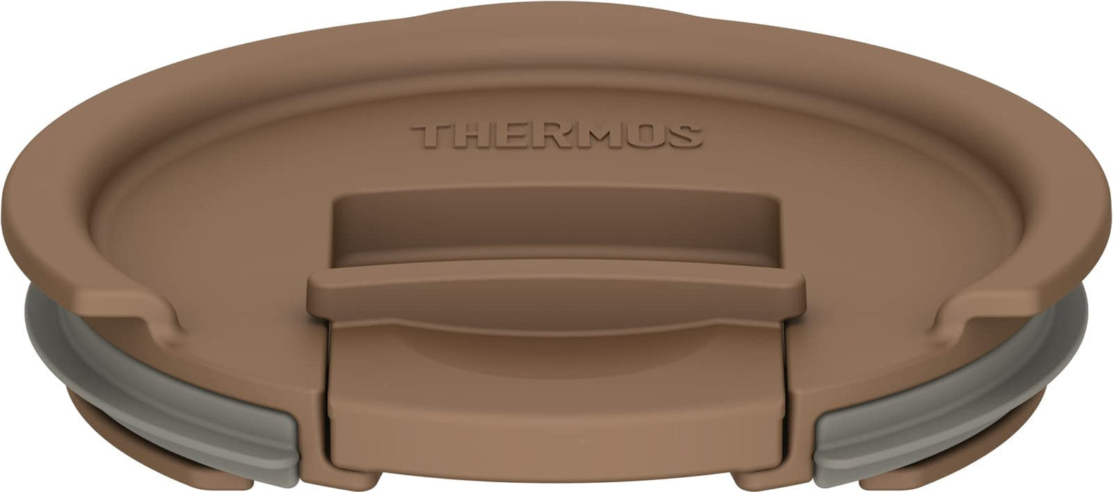Thermos 450ml 真空隔熱棕色馬克杯，帶 JDS 蓋子（大號），黑白