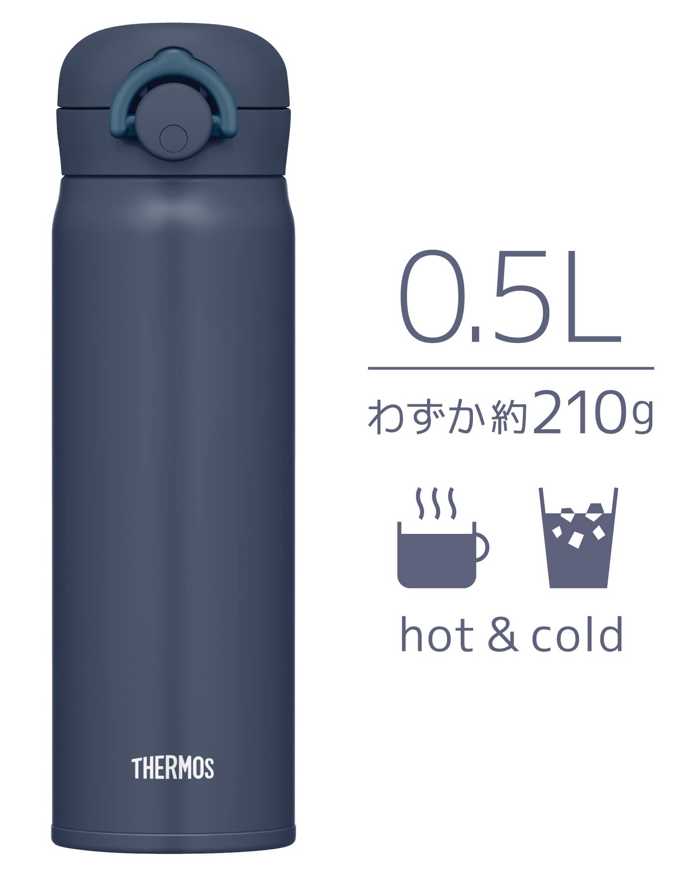Thermos Night Gray Vacuum Insulated 500Ml Portable Mug Jnr-503 N-Gy