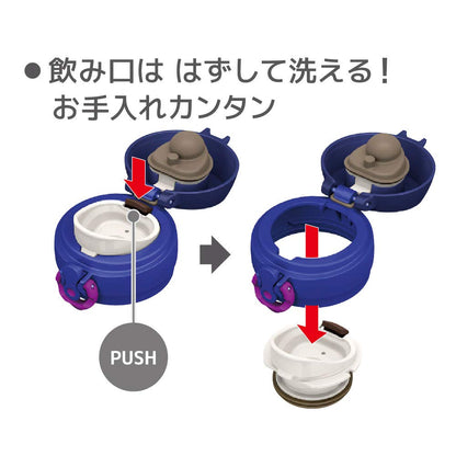 Thermos 750ml Portable Vacuum Insulated Mug in Navy Pink JNL-754 NV-P Model