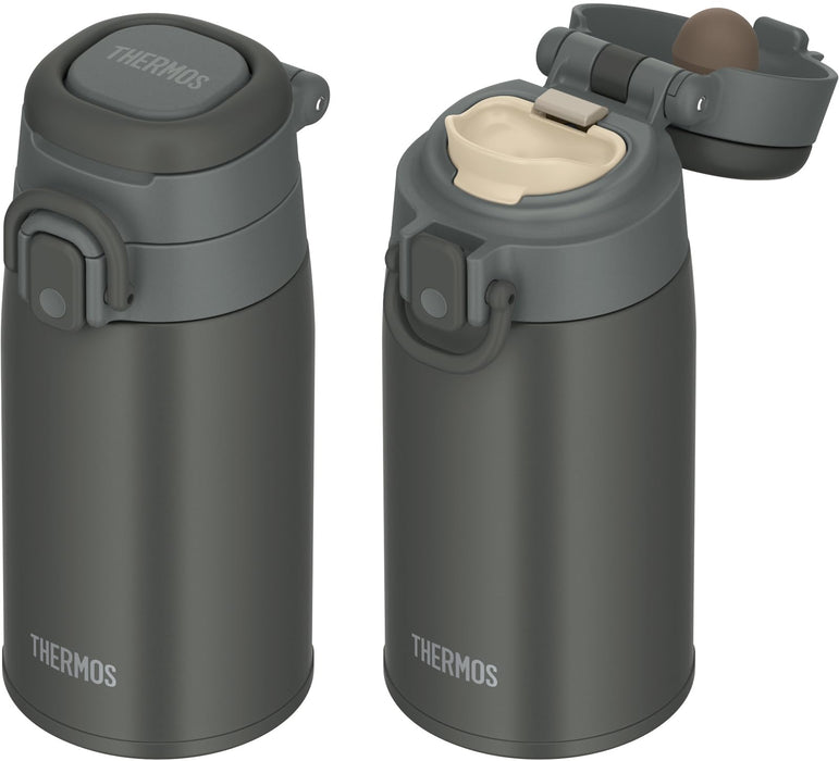 Thermos 400ml Dark Gray Vacuum Insulated Portable Mug with Carry Loop