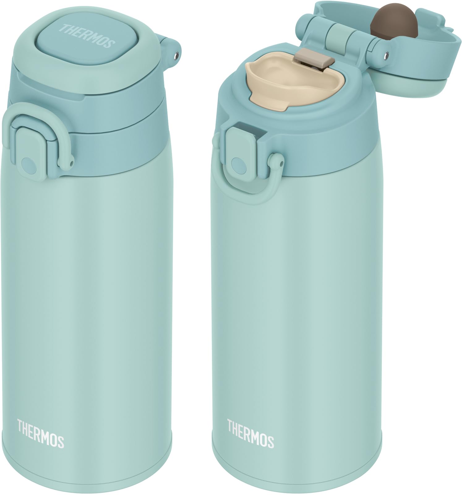 Thermos JOS-550 MBL 550ml Vacuum Insulated Portable Mint Blue Mug with Carry Loop
