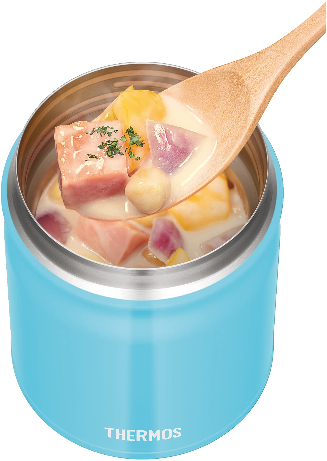 Thermos Vacuum Insulated 300ml Soup Jar in Blue Jbt-301