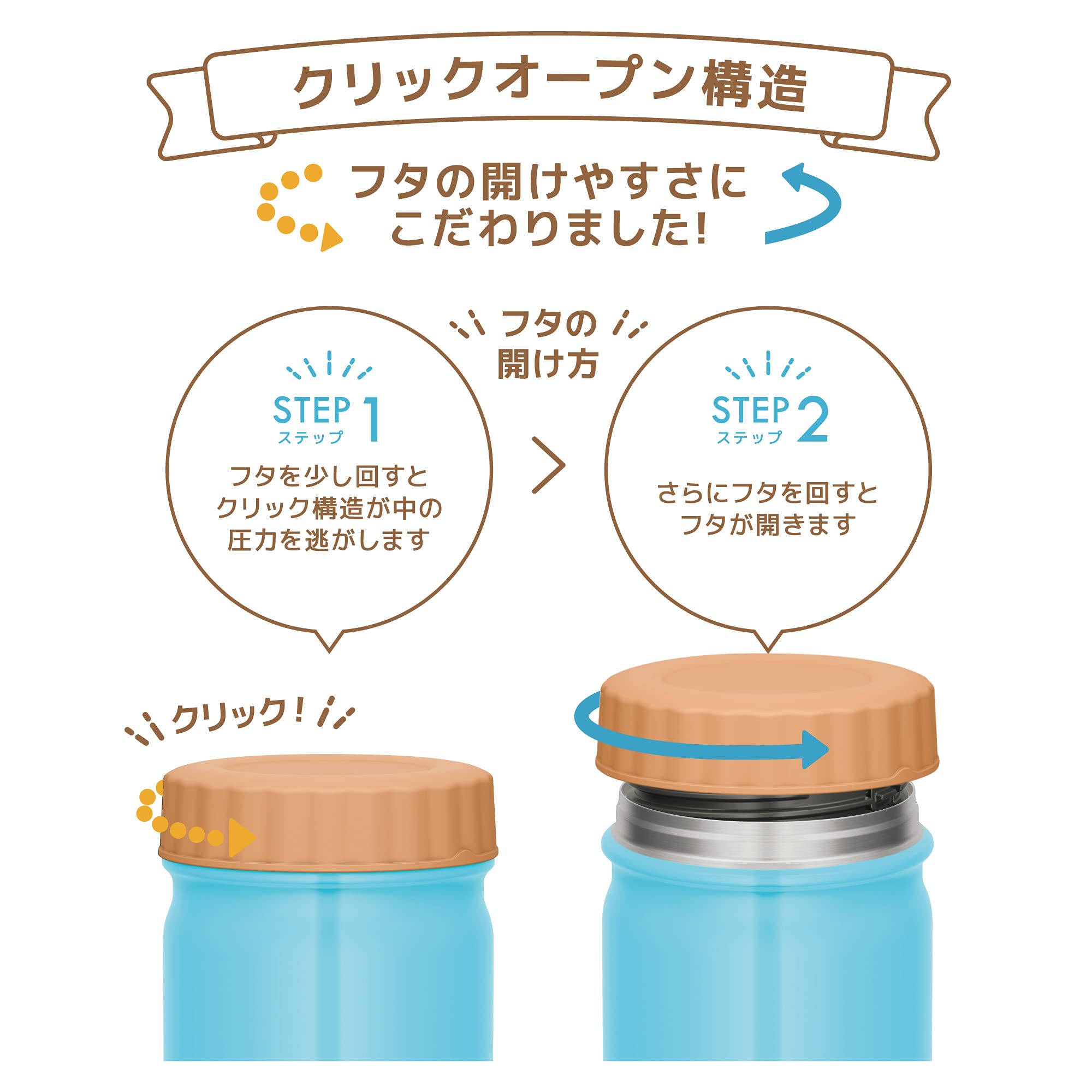 Thermos Vacuum Insulated 300ml Soup Jar in Blue Jbt-301