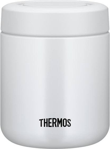 Thermos 300ml White Gray Vacuum Insulated Soup Jar - Easy-to-Clean Standard Model JBR-301 WHGY