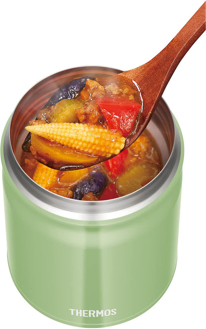 Thermos Brand 400ml Vacuum Insulated Soup Jar in Khaki - JBT-401 Model