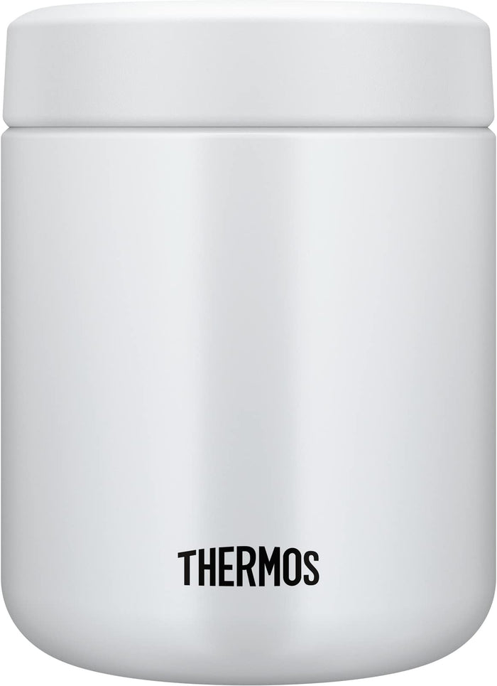 Thermos JBR-401 WHGY Vacuum Insulated Soup Jar 400ml White Gray Keeps Food Hot/Cold Easy Clean