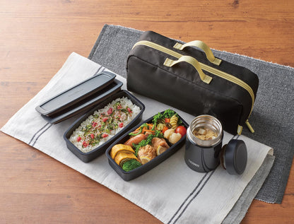 Thermos 1000ml Vacuum Insulated Soup Lunch Set in Smoke Black