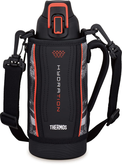 Thermos Valencia 0.8L Cold-Only Vacuum Insulated Black Sports Bottle Fht-802F Bkv