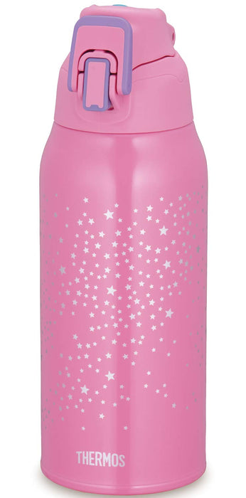 Thermos Pink Star 0.8L Vacuum Insulated Sports Bottle for Cold Storage - Fht-801F Pkst