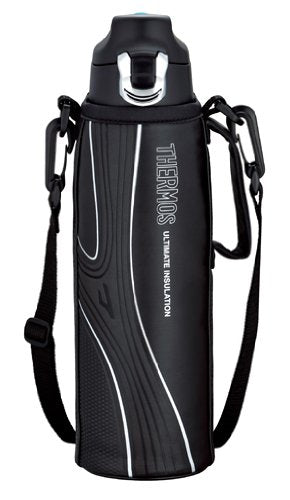Thermos 1.0L Black Vacuum Insulated Sports Bottle FFF-1000F
