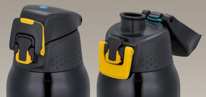 Thermos Brand FFZ-1000F BK 1.0L Black Vacuum Insulated Sports Bottle