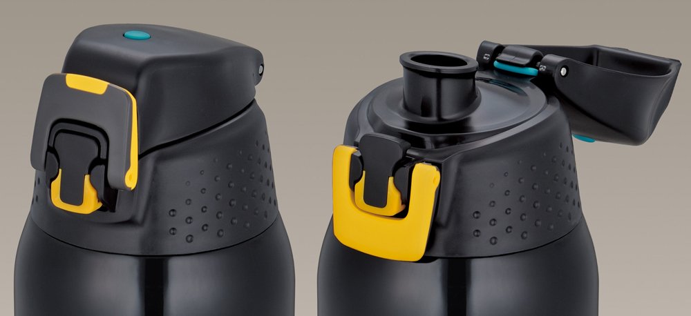 Thermos 1.5L Black Sports Bottle - Vacuum Insulated FFZ-1500F Model