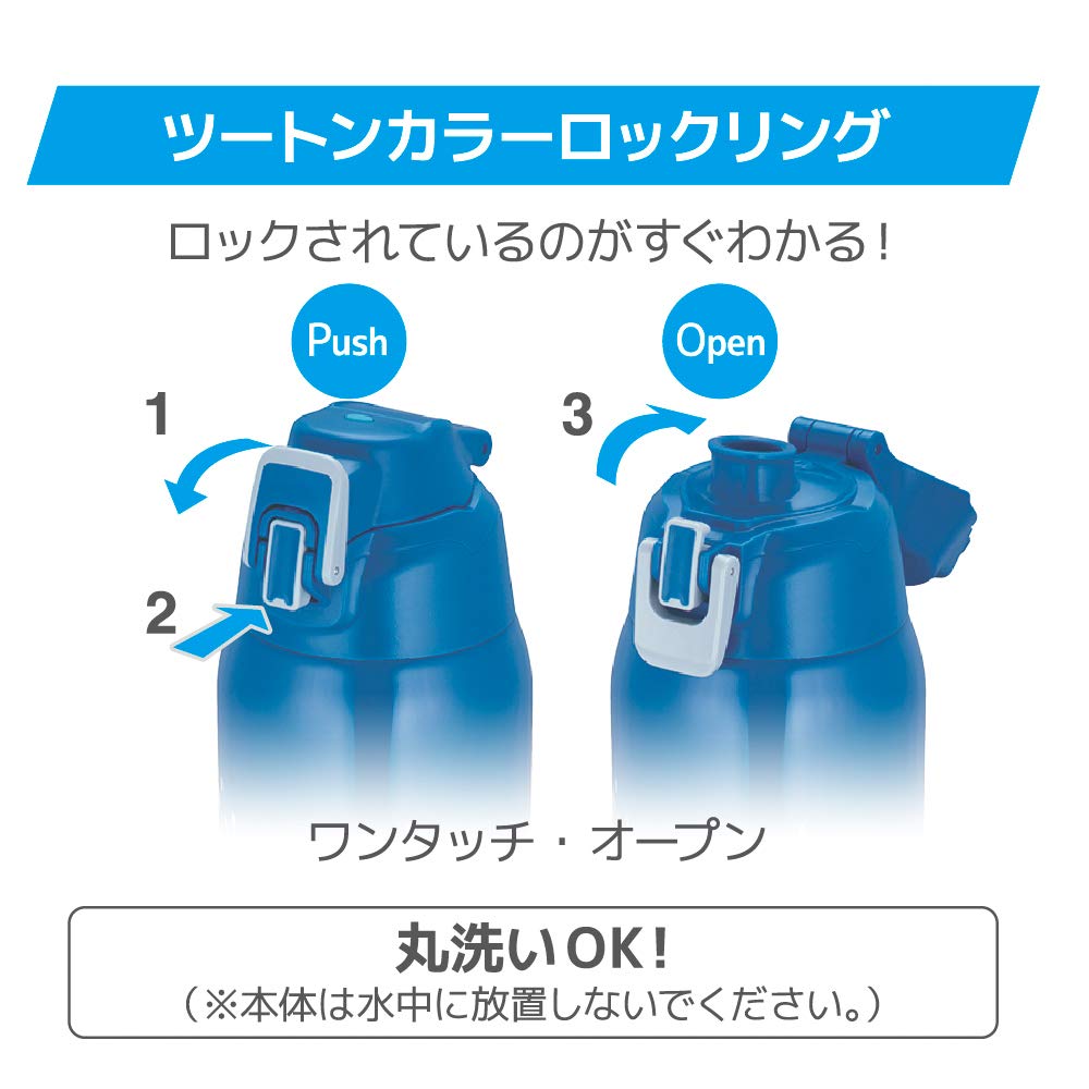 Thermos Sports Bottle 1.5L Blue Silver - Vacuum Insulated Cold Storage Fht-1501F