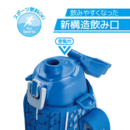 Thermos Sports Bottle 1.5L Blue Silver - Vacuum Insulated Cold Storage Fht-1501F