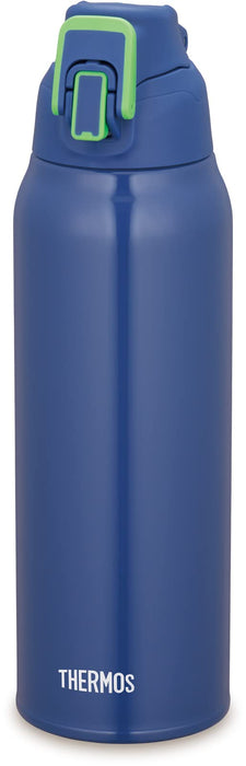 Thermos 1L Blue Green Sports Bottle Vacuum Insulated for Cold Storage - Fht-1002F Blgr