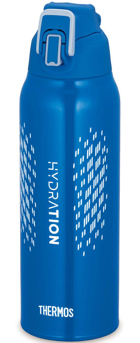 Thermos 1L Blue Silver Vacuum Insulated Sports Bottle for Cold Storage - Fht-1001F Blsl