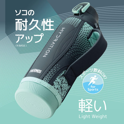 Thermos 1L Vacuum Insulated Navy Mint Sports Bottle Cold Storage FHT-1002F NVMT