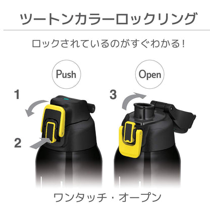 Thermos 1.0L Vacuum Insulated Sports Bottle Black Camouflage FHT-1000F Bk-C