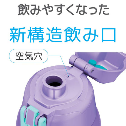 Thermos FHT-1500F PL-CH 1.5L Vacuum Insulated Purple Check Sports Bottle