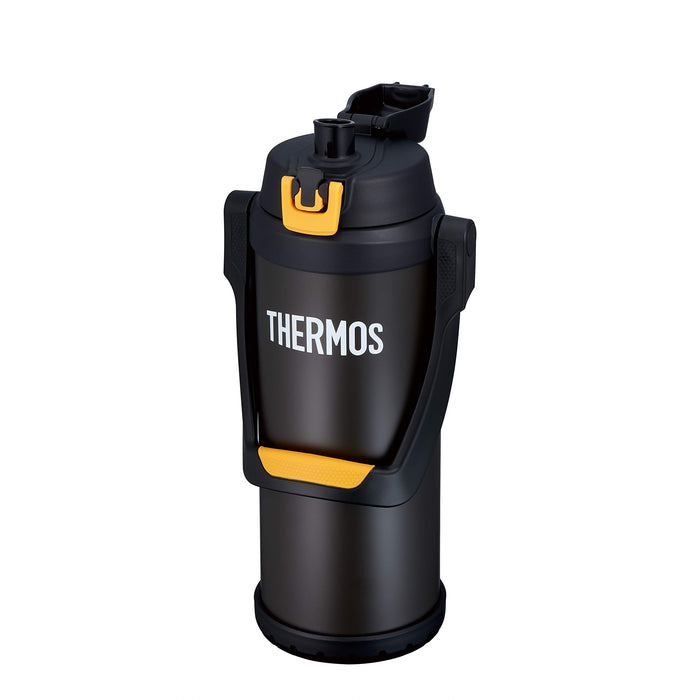 Thermos 2.5L Black Orange Sports Jug Vacuum Insulated Ffv-2501 Bkor