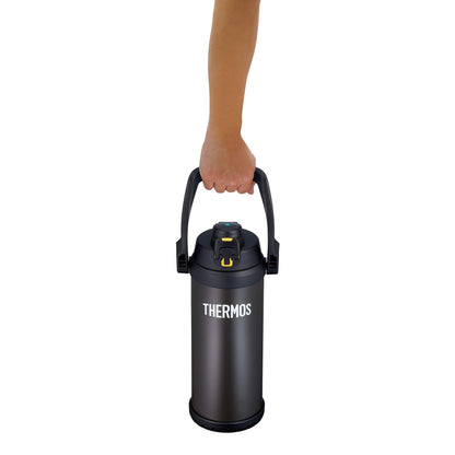 Thermos 2.5L Black Orange Sports Jug Vacuum Insulated Ffv-2501 Bkor