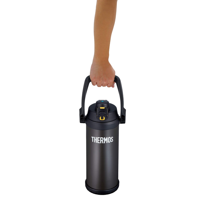 Thermos 2.5L Black Orange Sports Jug Vacuum Insulated Ffv-2501 Bkor