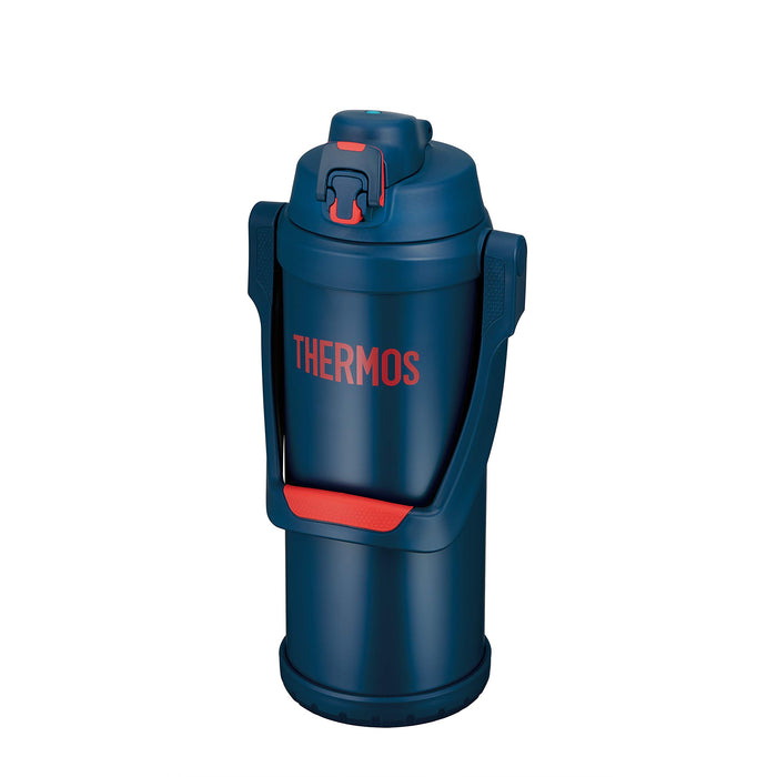 Thermos 2.5L Navy Red Vacuum Insulated Sports Jug - Ffv-2501 Nv-R Model