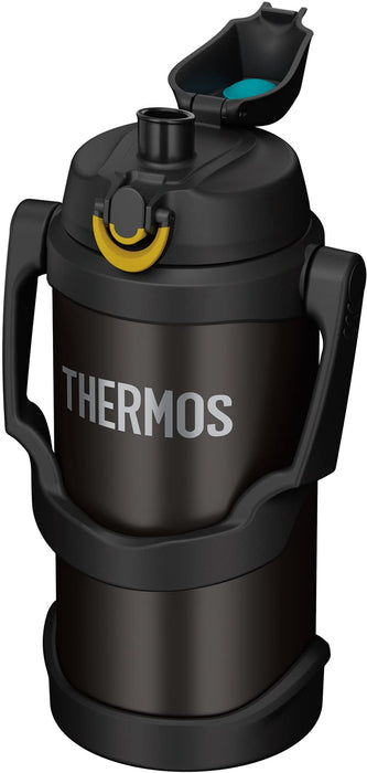 Thermos 2L Black Sports Jug Vacuum Insulated Fjq-2000 Bk