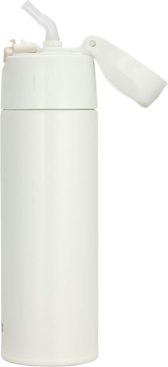 Thermos FHL-551 CRW 550ml Vacuum Insulated Straw Bottle in Cream White