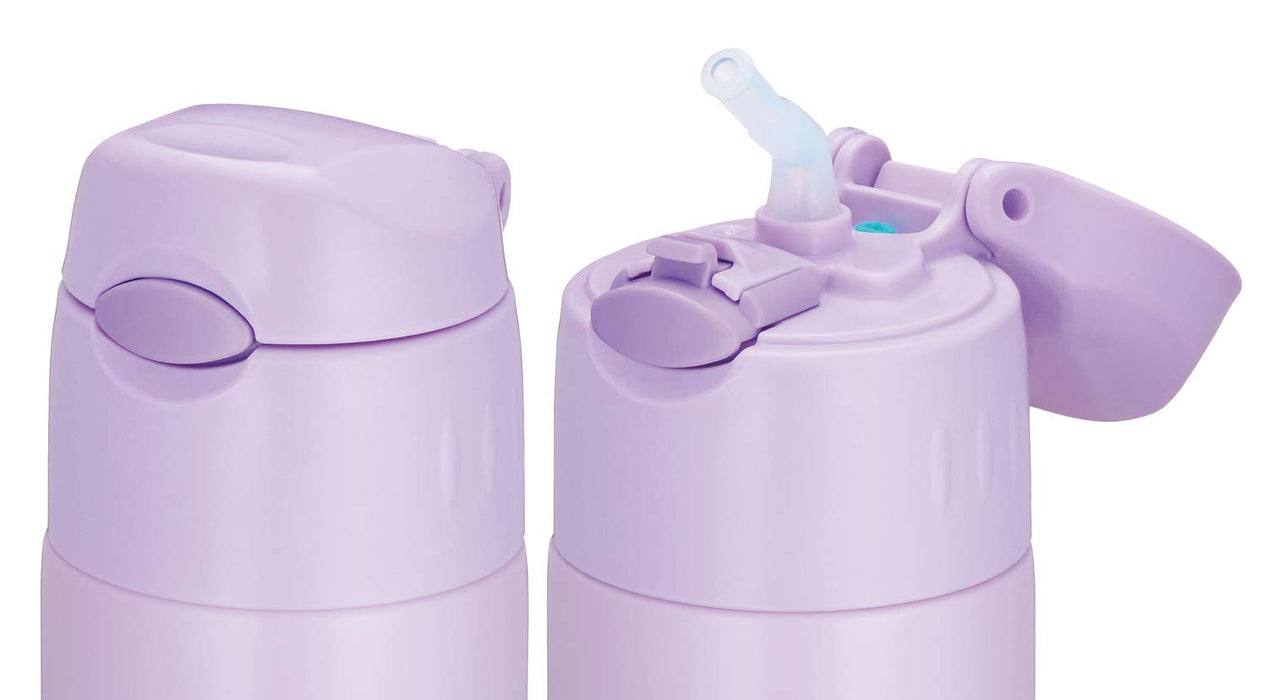 Thermos 550ml Light Purple Vacuum Insulated Straw Bottle FHL-551 LPL