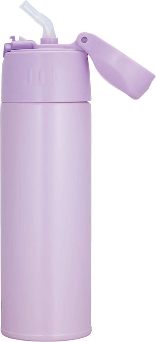 Thermos 550ml Light Purple Vacuum Insulated Straw Bottle FHL-551 LPL