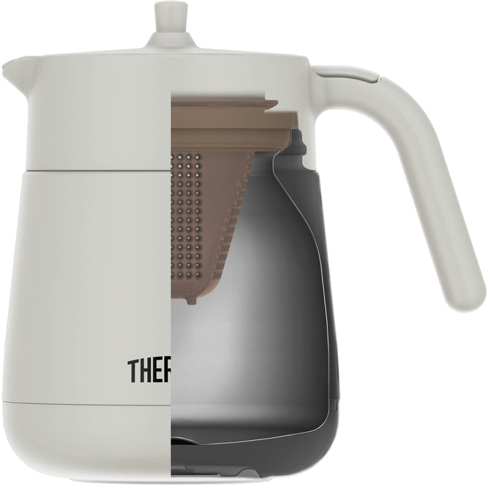 Thermos Light Gray 700ml Vacuum Insulated Teapot with Strainer TTE-700 LGY