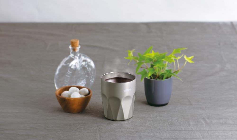 Thermos Vacuum Insulated Tumbler 300ml Champagne Gold Glass Design