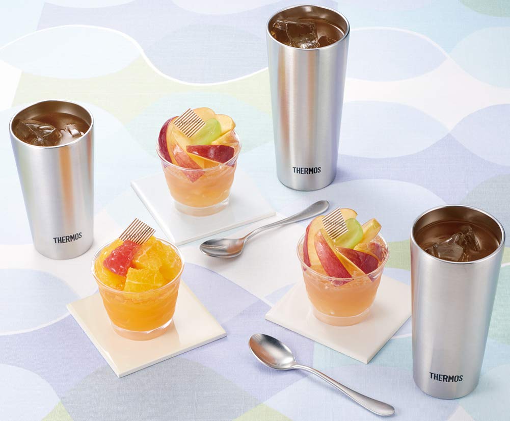 Thermos JDI-300P S Stainless Steel Insulated Tumbler Set Vacuum 300ml Pack of 2