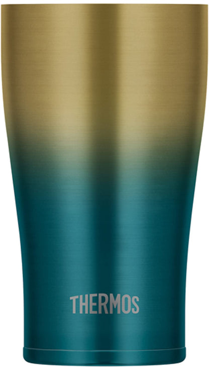 Thermos Blue Gold Vacuum Insulated Tumbler JDE-341Ltd BLGD 340ml Capacity