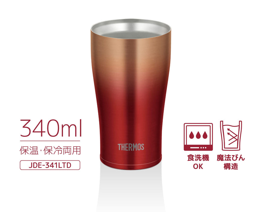 Thermos 340ml Vacuum Insulated Tumbler in Red Gold JDE-341LTD RGD Model