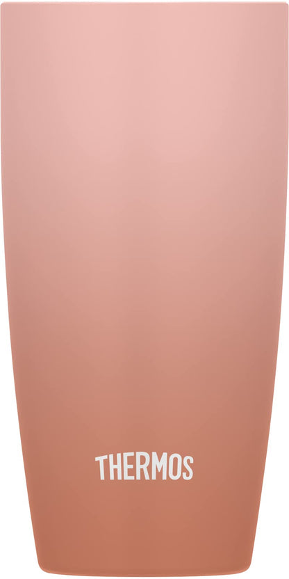 Thermos Brand JDM-421 Vacuum Insulated Tumbler 420ml in Rose Beige