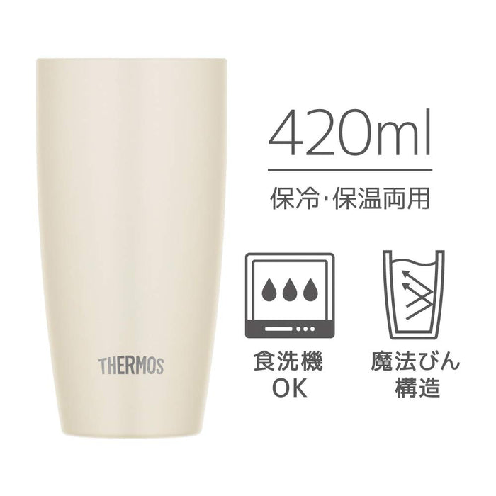 Thermos JDM-420 WH 420ml White Vacuum Insulated Tumbler