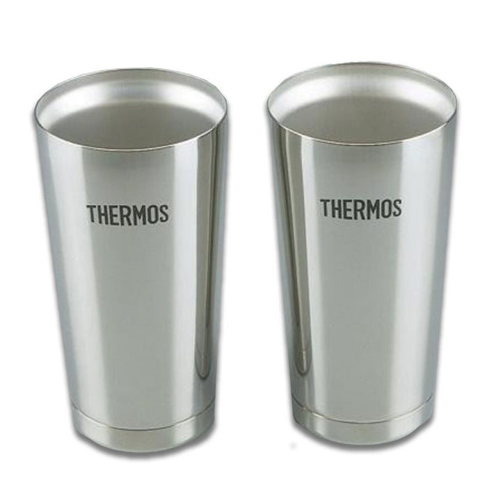 Thermos Jmo-Gp2 Vacuum Insulated 400ml Tumbler Set of 2 Silver